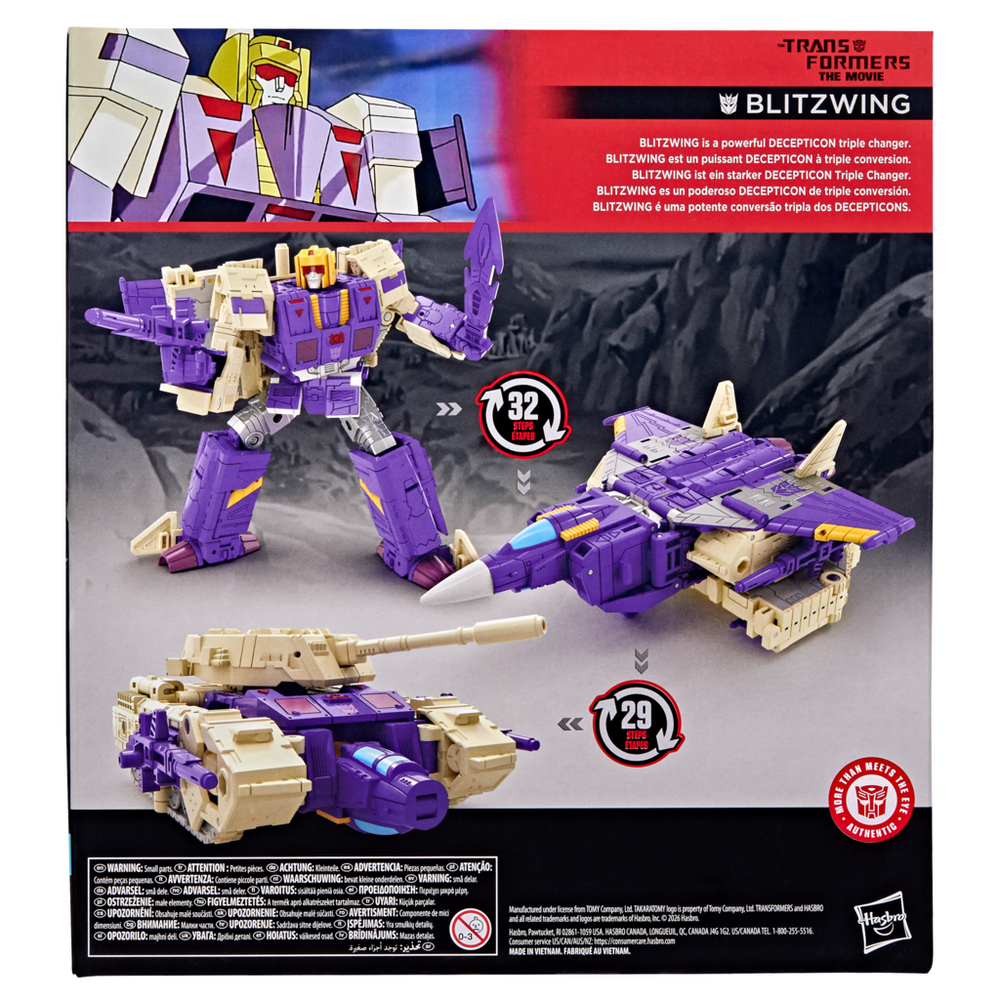 Transformers Studio Series The Transformers: The Movie Leader Class Blitzwing