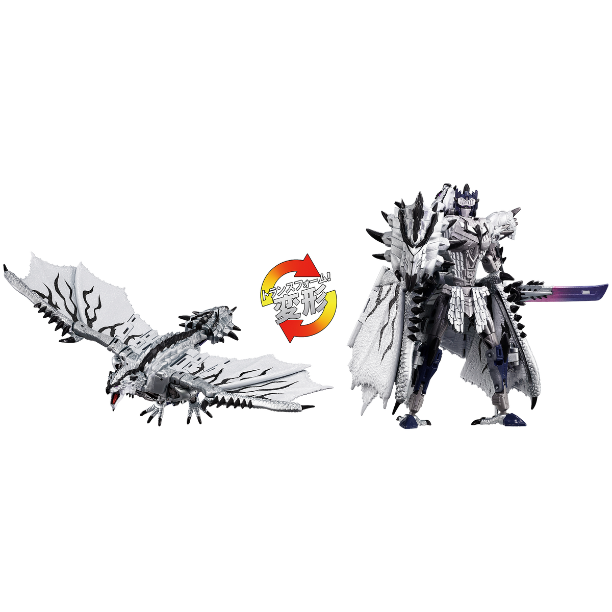 Transformers Takara Tomy Monster Hunter Silver Rathalos Prime
